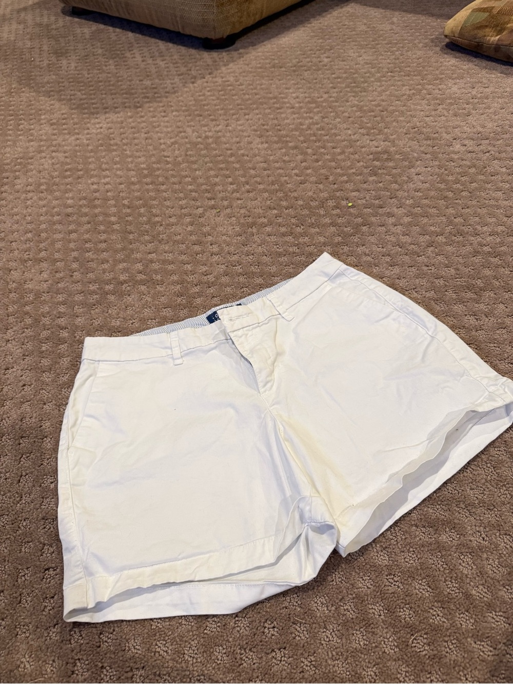 Old Navy White Cotton Bermuda Shorts - Classic Chino Style